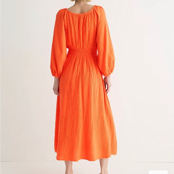 J. Crew Dresses J Crew Light Blue V Neck Long Sleeve Midi Dress In